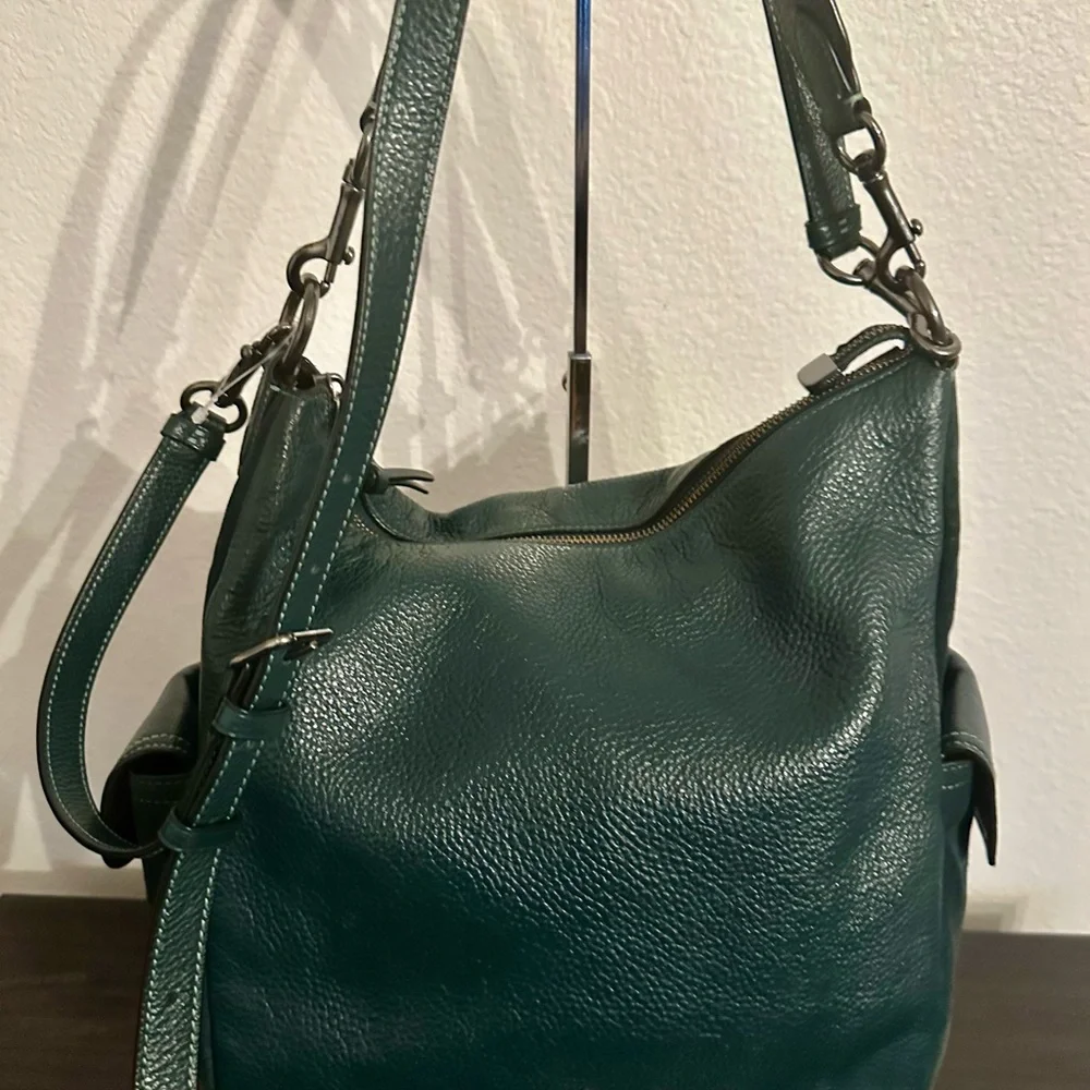 SOLD:  Coach Dark Teal Hobo Bag - Picture 7 of 11